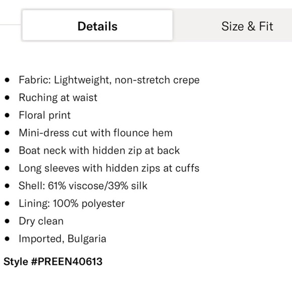 Preen Black Brocade Floral Ruched Dress Large - Picture 3 of 7